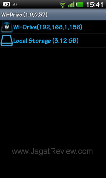 Kingston Wi Drive - Android Main Menu Kingston Wi Drive Android Main Menu