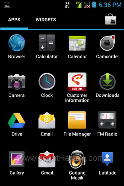 Smartfren Andro Max App Drawer