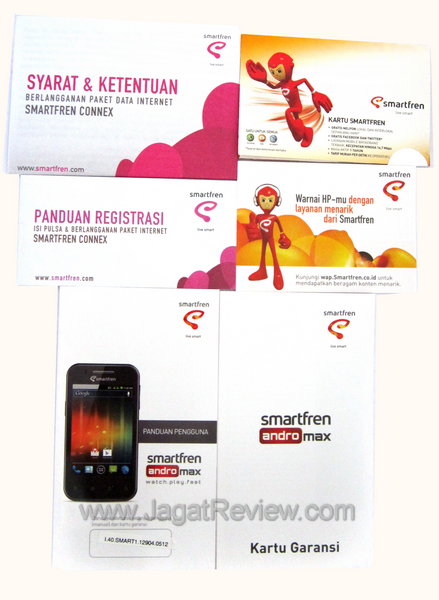Smartfren Andro Max Dokumentasi dan RUIM