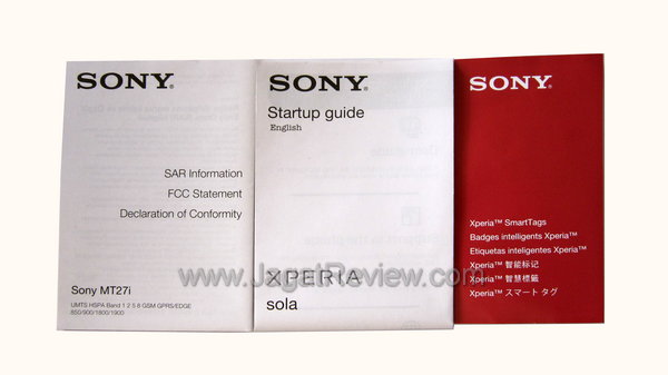 Sony Xperia Sola Dokumentasi