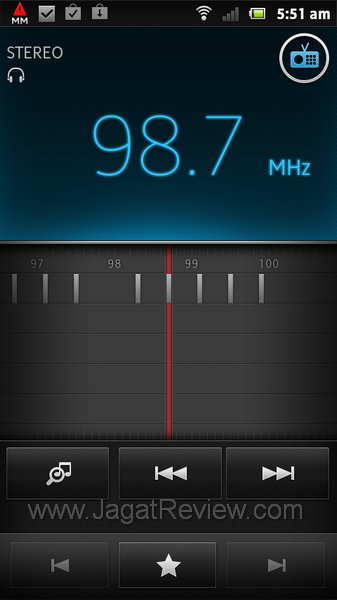 Sony Xperia Sola FM Radio