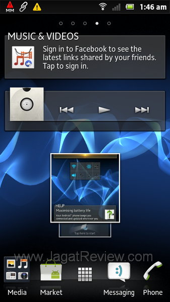 Sony Xperia Sola Homescreen 4