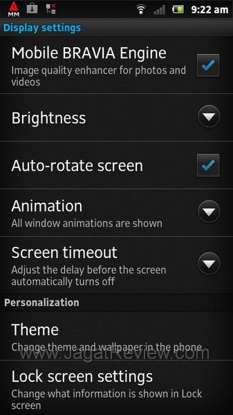 Sony Xperia Sola Mobile Bravia