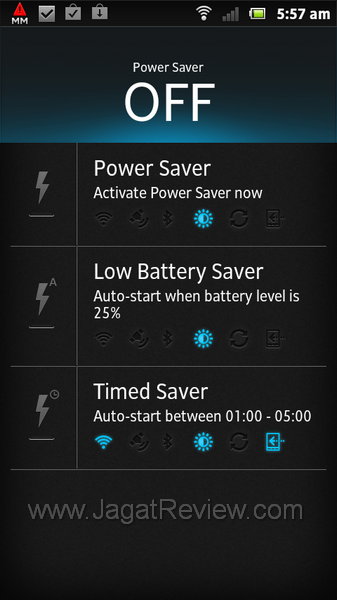 Sony Xperia Sola Powersaver