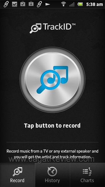 Sony Xperia Sola TrackID