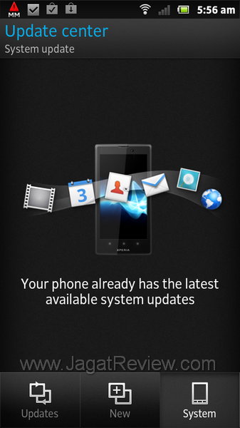 Sony Xperia Sola Update Center