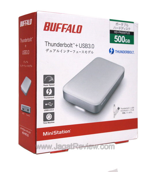 Buffalo Ministation Thunderbolt+USB3 Kemasan