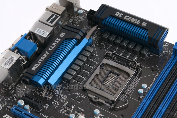MSI Z77A GD80 Board SocketArea
