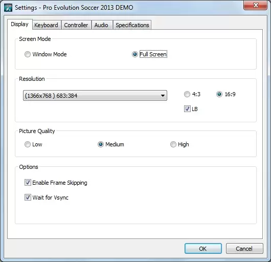 Pes2013_Settings Pes2013 Settings