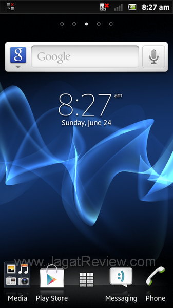Sony Xperia U Homescreen Utama