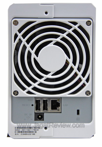 Synology DS212J - Panel Belakang Synology DS212J Panel Belakang