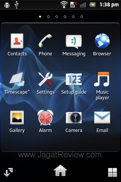Sony Xperia Go - App Drawer Sony Xperia Go App Drawer