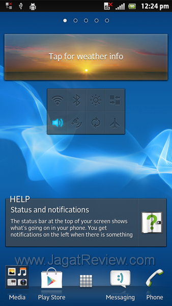 Sony Xperia Ion - Homescreen 1 Sony Xperia Ion Homescreen 1