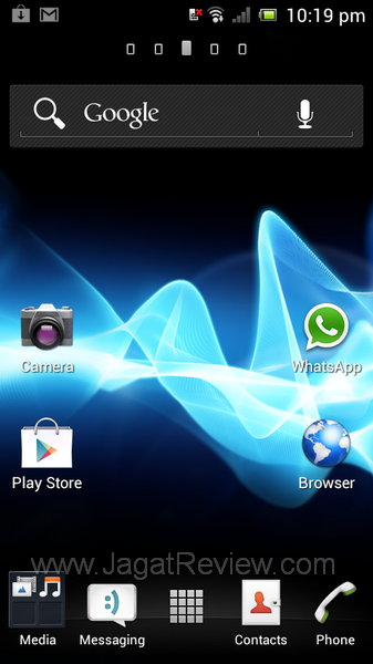 Sony Xperia Neo L Homescreen Utama