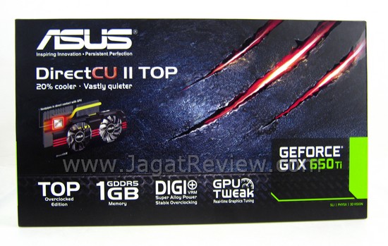 Review VGA NVIDIA ASUS GeForce GTX 650 Ti DCU II TOP: Performa Maksimal dengan Clock GPU Diatas 1 GHz! 2 ASUS GTX650Ti DCUII TOP 15