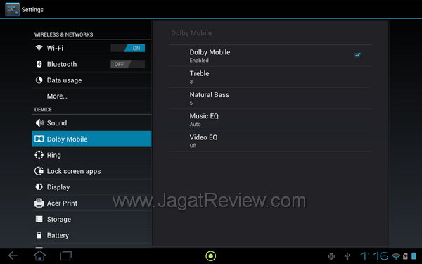 Acer Iconia A701 - Dolby Mobile Acer Iconia A701 Dolby Mobile