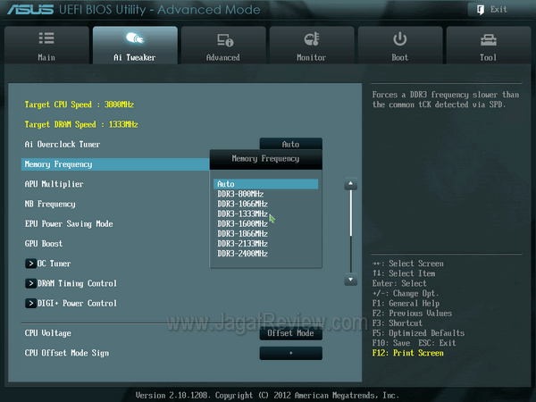 BIOS MemoryFrequency