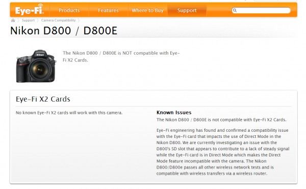 Eye Fi Nikon800