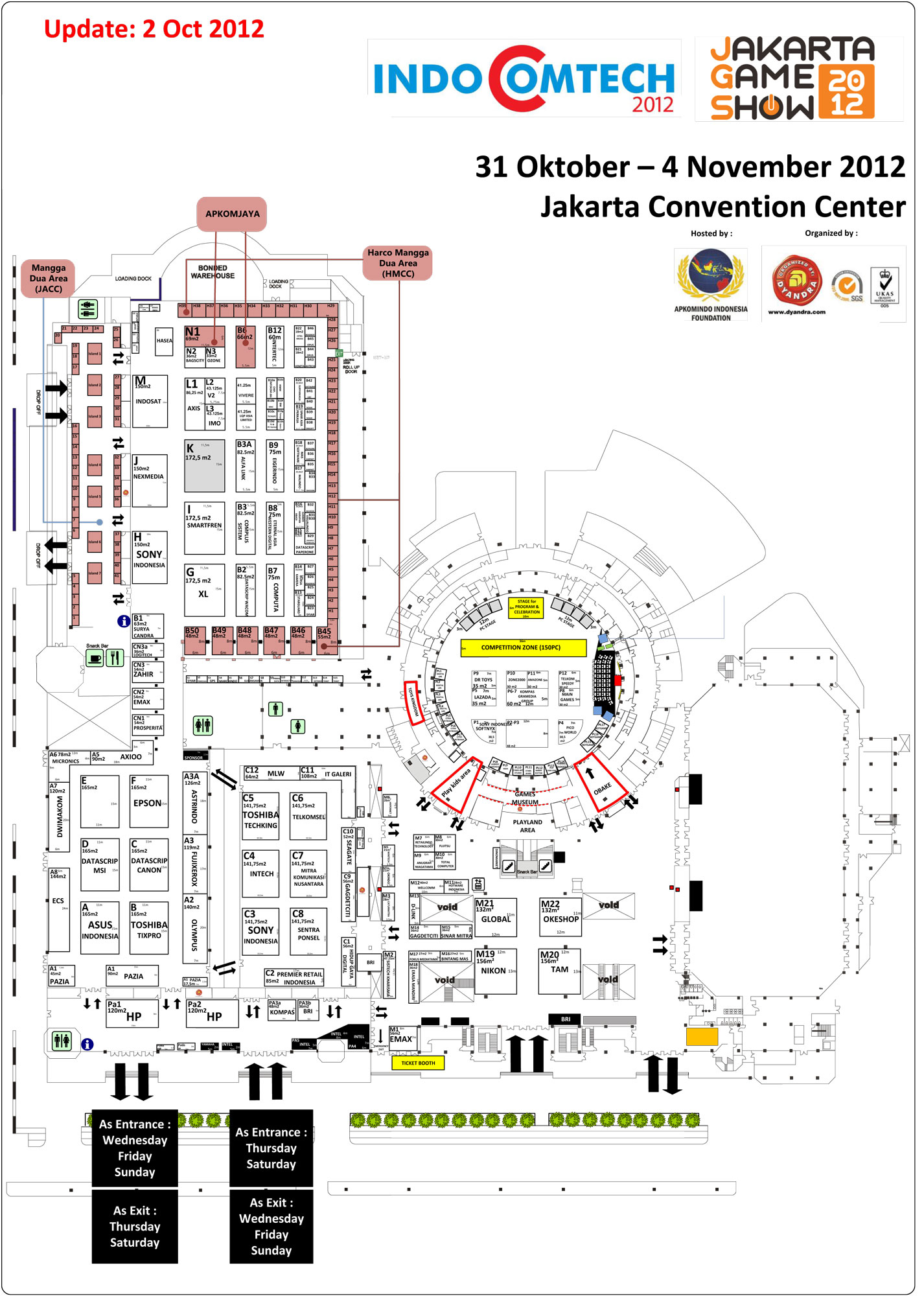 Denah Floorplan Indocomtech - Jakarta 2012 11 Floorplan Indocomtech 2012