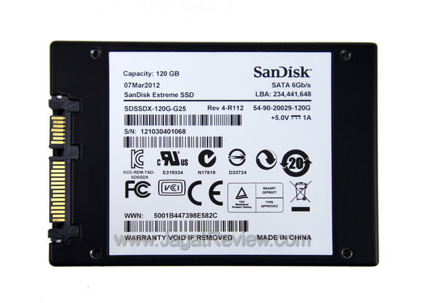 Sandisk Extreme - Belakang Sandisk Extreme Belakang