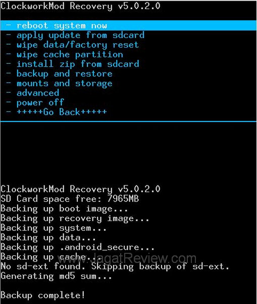 Nandroid Backup