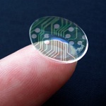 Contact lenses that display text messages
