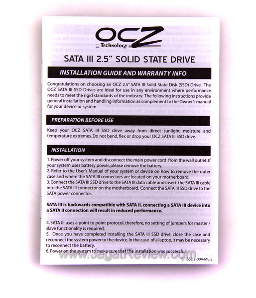 OCZ Agility 4 Dokumentasi