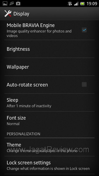 Sony Xperia SL Bravia Engine