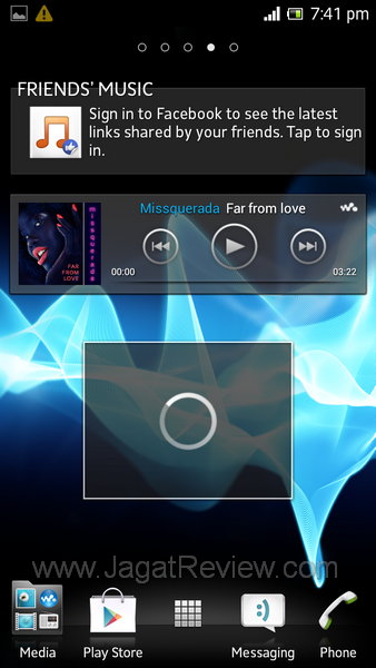 Sony Xperia SL - Homescreen 4 Sony Xperia SL Homescreen 4