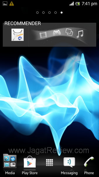 Sony Xperia SL - Homescreen 5 Sony Xperia SL Homescreen 5