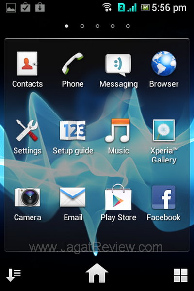Sony Xperia Tipo Dual App Drawer