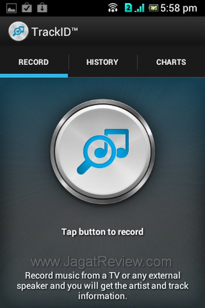 Sony Xperia Tipo Dual Apps TrackID