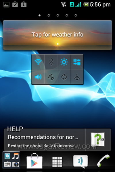 Sony Xperia Tipo Dual Homescreen 1