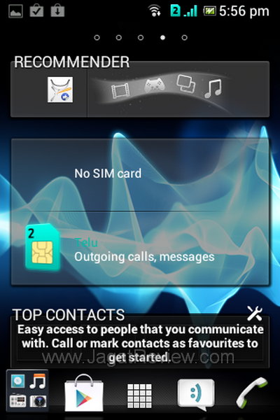Sony Xperia Tipo Dual Homescreen 4