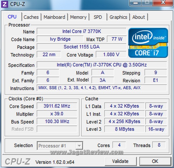 AMD FX 8350 CPUZ 3770K cpu 3911