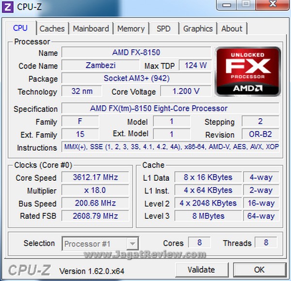 AMD FX 8350 CPUZ FX 8150.cpu 3913