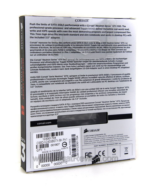 Neutron GTX 240GB Kemasan Belakang