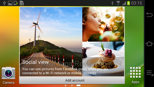 Samsung Galaxy Camera - Homescreen 3 Samsung Galaxy Camera Homescreen 3