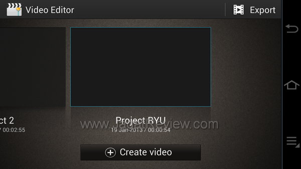 Samsung Galaxy Camera - Video Editor Samsung Galaxy Camera Video Editor