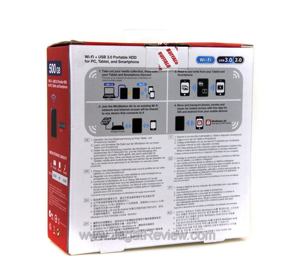 Buffalo Ministation Air Kemasan Belakang