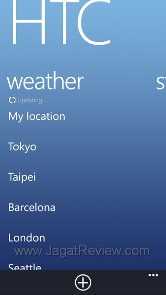 HTC Windows Phone 8x - App - HTC Weather HTC Windows Phone 8x App HTC Weather