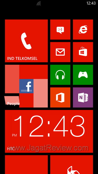 Windows Phone 8.1 Sudah Bisa di-Download 1 HTC Windows Phone 8x - Start Screen