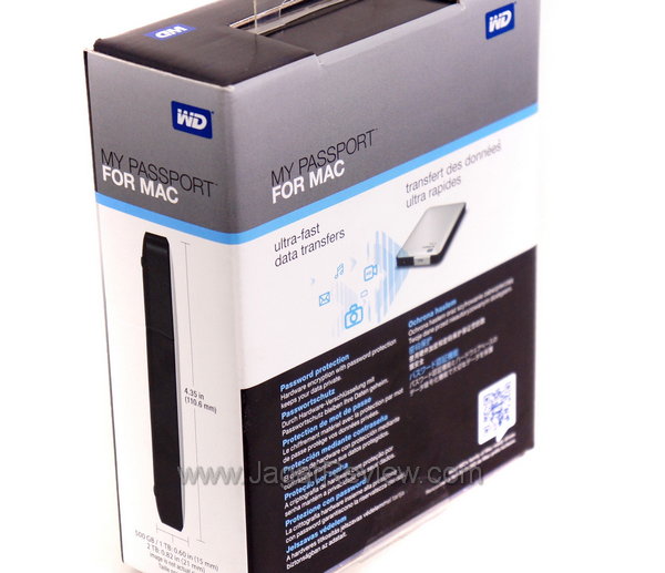 WD My Passport for Mac Kemasan Belakang