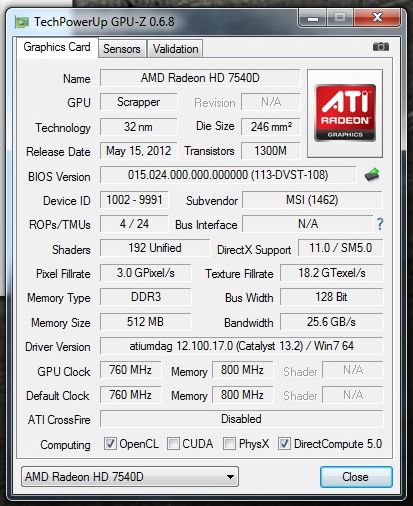 A6-5400K_Summary_GPU A6 5400K Summary GPU
