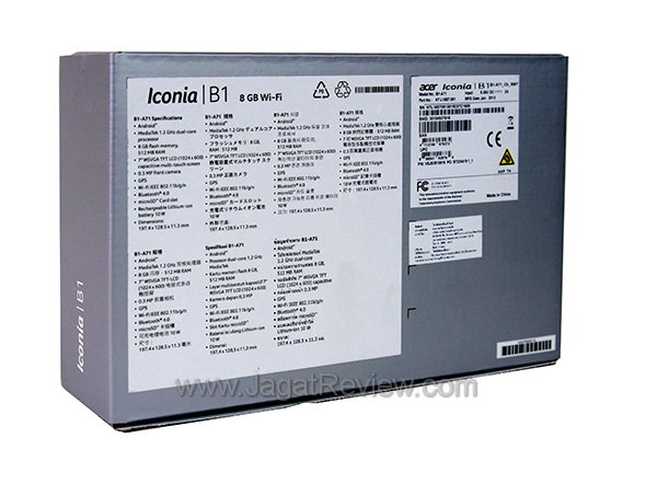 Acer Iconia B1 - Kemasan Belakang Acer Iconia B1 Kemasan Belakang