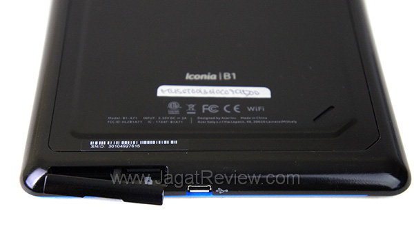 Acer Iconia B1 - Sisi Bawah Acer Iconia B1 Sisi Bawah