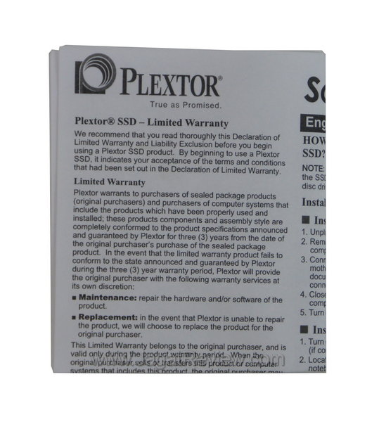 Plextor M5S Dokumentasi
