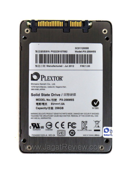Plextor M5S Tampak Belakang