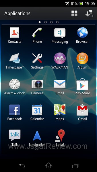 Sony Xperia V - App Drawer Sony Xperia V App Drawer
