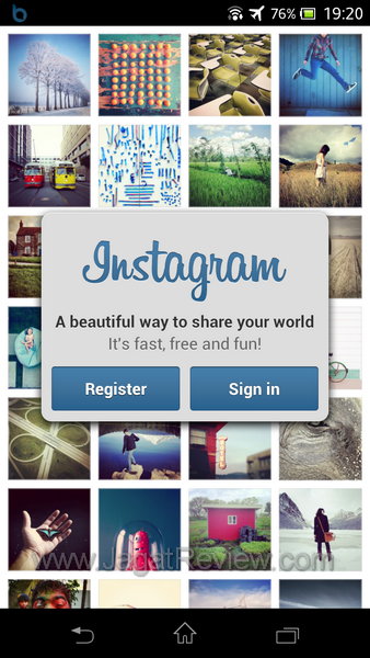 Sony Xperia V App Instagram